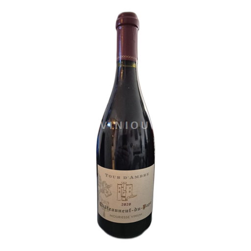 Vin Rouge sec Mouriesse vinum Tour Ambre 2020 France Vallée du Rhône Châteauneuf-du-pape AOC