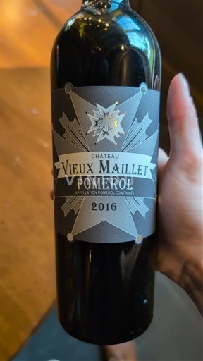 Bordeaux Pomerol Château Vieux Maillet 2016