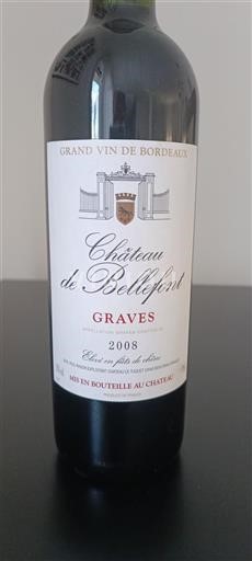 Bordeaux Graves Château Bellefont 2008