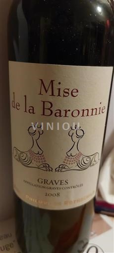 Bordeaux Graves Mise De La Baronne 2008