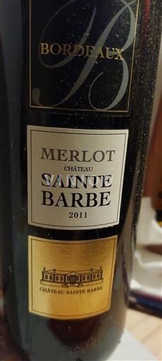Bordéus Não especificado Château Sainte Barbe 2011