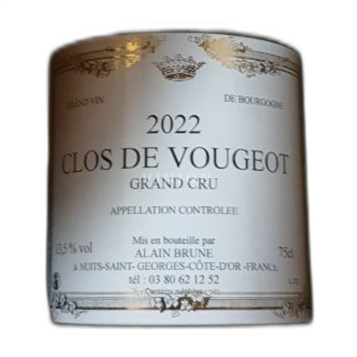 Bourgogne Clos-de-vougeot Grand Cru Alain Brune 2022
