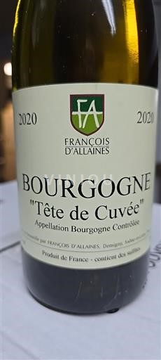 Burgundi Bourgogne François Allaines Tête de 2020