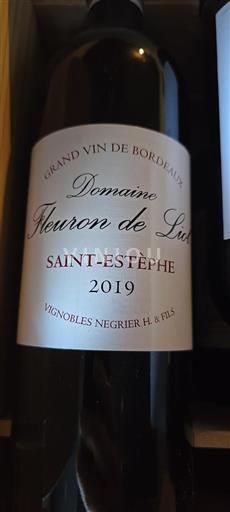 Bordéus Saint-Estèphe Domaine Fleuron de Liot 2019