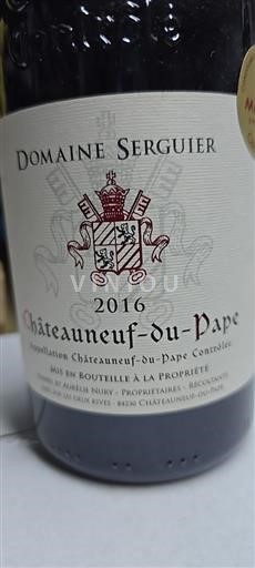 Rhône Valley Châteauneuf-du-Pape Domaine Seguier 2016