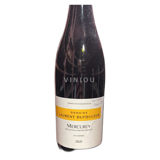 Vin Rouge sec Les Loueres Laurent Dufouleur 2021 France Bourgogne Mercurey AOC