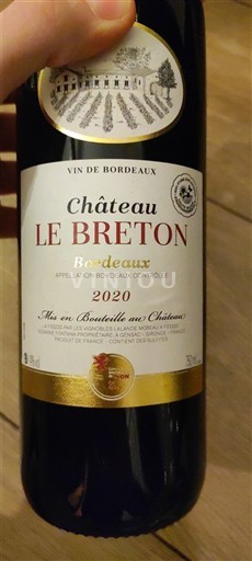 Bordeaux Château Le Breton 2020