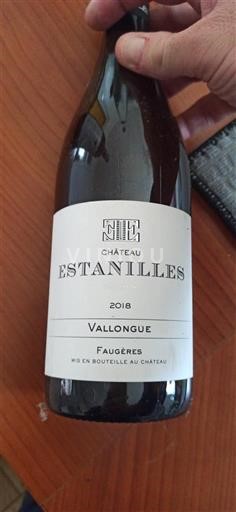 Languedoc Faugères Grand Cru Château Estanilles Vallongue 2018