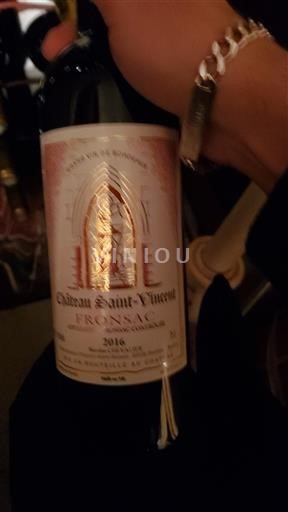 Bordeaux Fronsac Château Saintvincent 2016