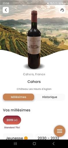 South West Cahors Château Les Hauts Aglan 2019