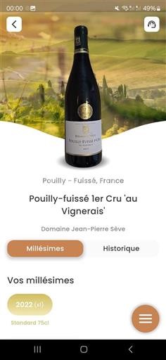 Borgogna Pouilly-fuissé Premier Cru Jeanpierre Sève Au Vignerais 2022