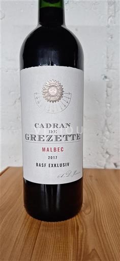 Sud-Ovest Cahors Grezette Cadran de Grezette Malbec 2017