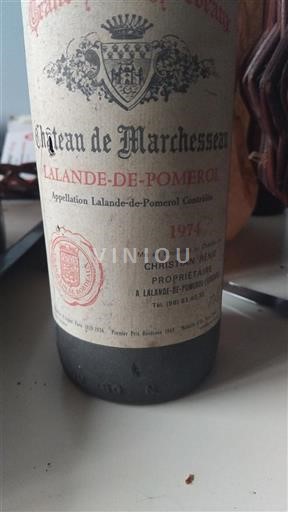 Bordeaux Lalande-de-pomerol Château Marchesseau 1974
