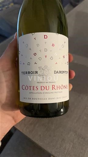 Rhônevallei Côtes-du-rhône Terroir Daronton Niet-geïntegreerd