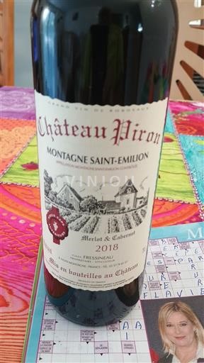 Bordeaux Montagne-saint-émilion Château Piron 2018