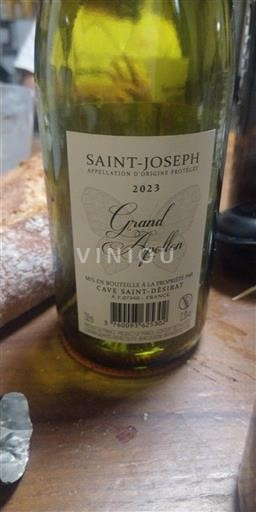 Vin Rouge sec Grand Apollon Cave Saint-Désirat 2023 France Vallée du Rhône Saint-Joseph AOC