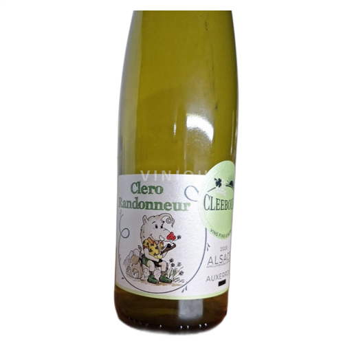 Vin Blanc sec Clero Randonneur Cleebourg 2020 France Alsace AOC