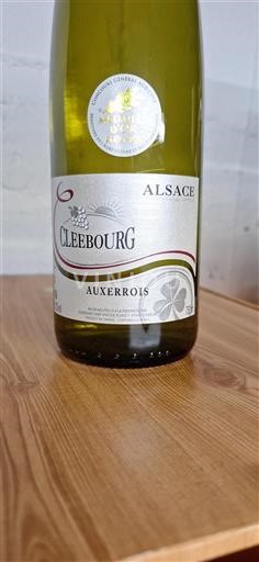 Vin Blanc sec Auxerrois Cleebourg 2021 France Alsace AOC