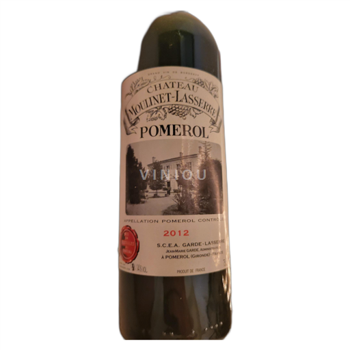 Bordeaux Pomerol Château Moulinet-Lasserre 2012