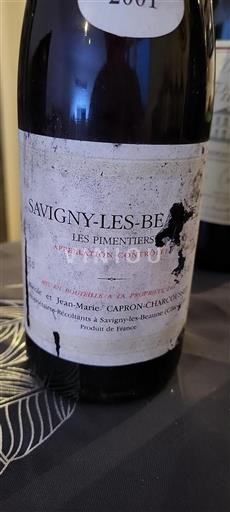 Bourgogne Savigny-lès-Beaune Caproncharcousset Les Pimentiers 2001