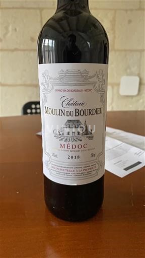 Bordeaux Médoc Château Moulin Du Bourdieu 2018