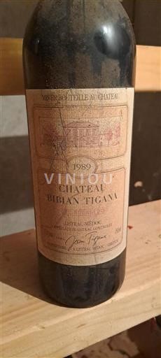 Bordeaux Listrac-Médoc Château Bibian Tigana 1989