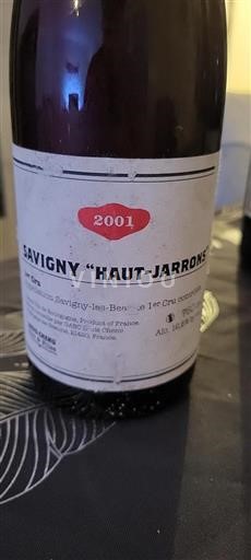 Burgundija Savigny-lès-beaune Premier Cru Louis Chenu Haut-Jarrons 2001