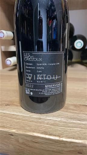 Languedoc Minervois Jp Charpentier Les Trois Cailloux 2022