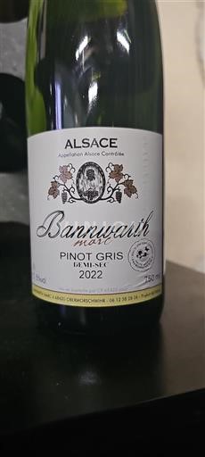 Alsácia Não especificado Bannwarth Marc Pinot Gris Demi-Sec 2022