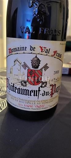 Thung lũng Rhône Châteauneuf-du-pape Grand Cru Domaine Val Frais 2001