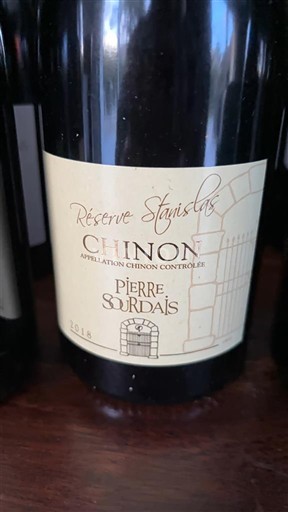 Thung lũng sông Loire Chinon Pierre Sourdais Réserve Stanislas 2018