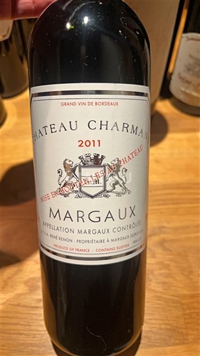 Bordeaux Margaux Grand Cru Château Charmant 2011