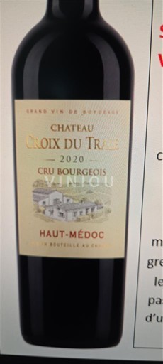 Bordeaux Haut-Médoc Cru Bourgeois Château Croix Du Trale 2020