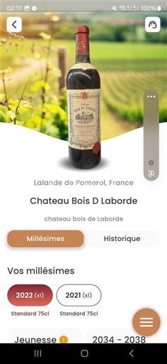 Bordéus Lalande-de-Pomerol Château Bois D Laborde 2022