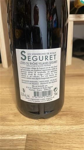 Valle del Rodano Côtes-du-rhône-villages Les Vignerons De Roaix Seguret 2018
