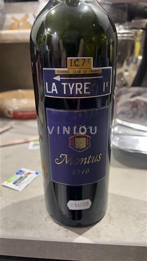 Sud-Ouest Madiran Château Montus La Tyre IK 2010