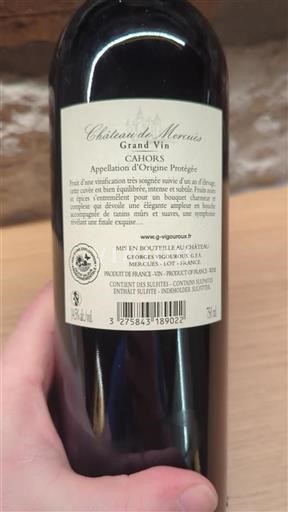 Sydvestfrankrig Cahors Château Mercuès Grand Vin 2019