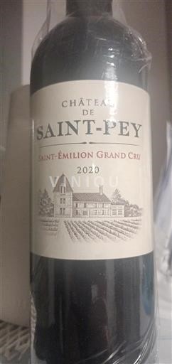 Bordeaux Saint-Émilion Grand Cru Château Saintpey 2020