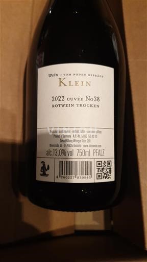 Palatinat Ni doloceno Klein No38 2022