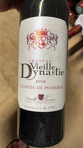 Bordeaux Lalande-de-Pomerol Château Vieille Dynastie 2019