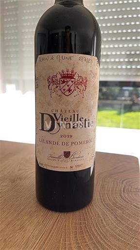 Bordeaux Lalande-de-Pomerol Château Vieille Dynastie 2019