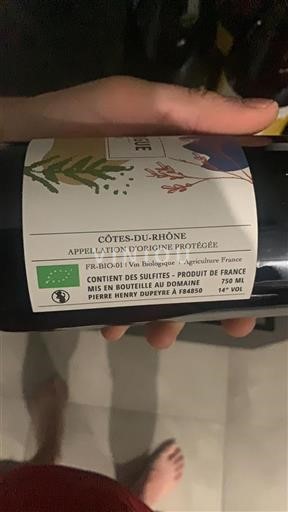 Valle del Ródano Côtes del Ródano Pierre Henry Dupeyre 2021