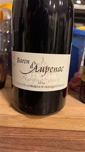 Vin Rouge sec Baron d'Aupenac Cave De Roquebrun 2016 France Languedoc AOC
