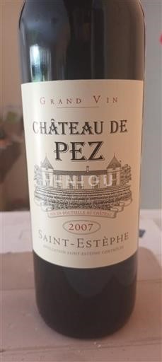 Bordeaux Saint-Estèphe Château Pez 2007