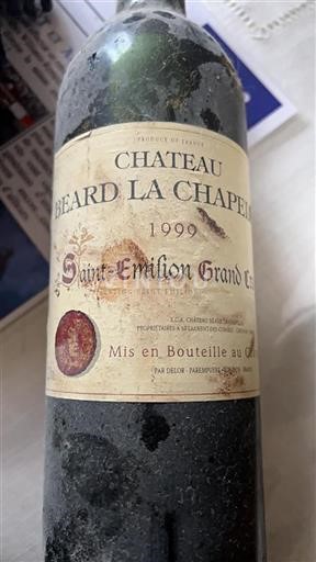 Bordéus Saint-Émilion Grand Cru Grand Cru Château Béard La Chapelle 1999
