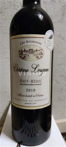 Bordeaux Haut-Médoc Cru Bourgeois Château Lieujean 2010