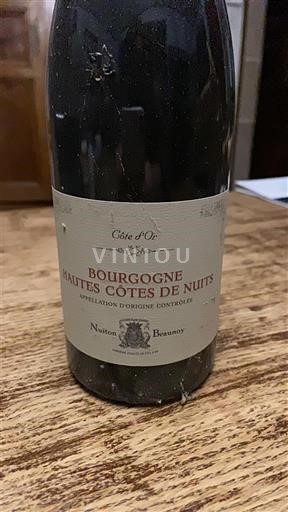 Vini Rouge sec Nuitonbeaunoy 2018 Francia Borgogna Hautes Côtes de Nuits AOC
