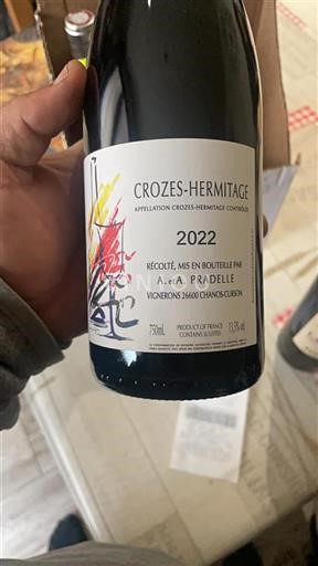 Thung lũng Rhône Crozes-hermitage Domaine Pradelle 2022
