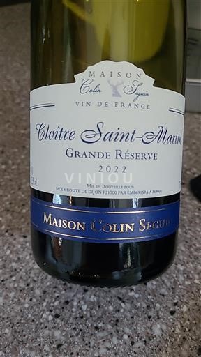 Bourgogne Ikke specificeret Maison Colin Seguin Grande Réserve 2022