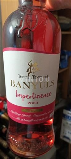 Roussillon Banyuls Terre Des Templiers Impertinence 2023